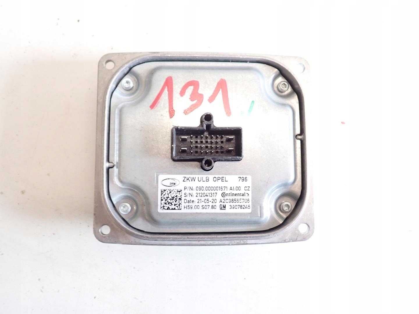 control unit module lights OPEL ASTRA V K 2016- 39078245
