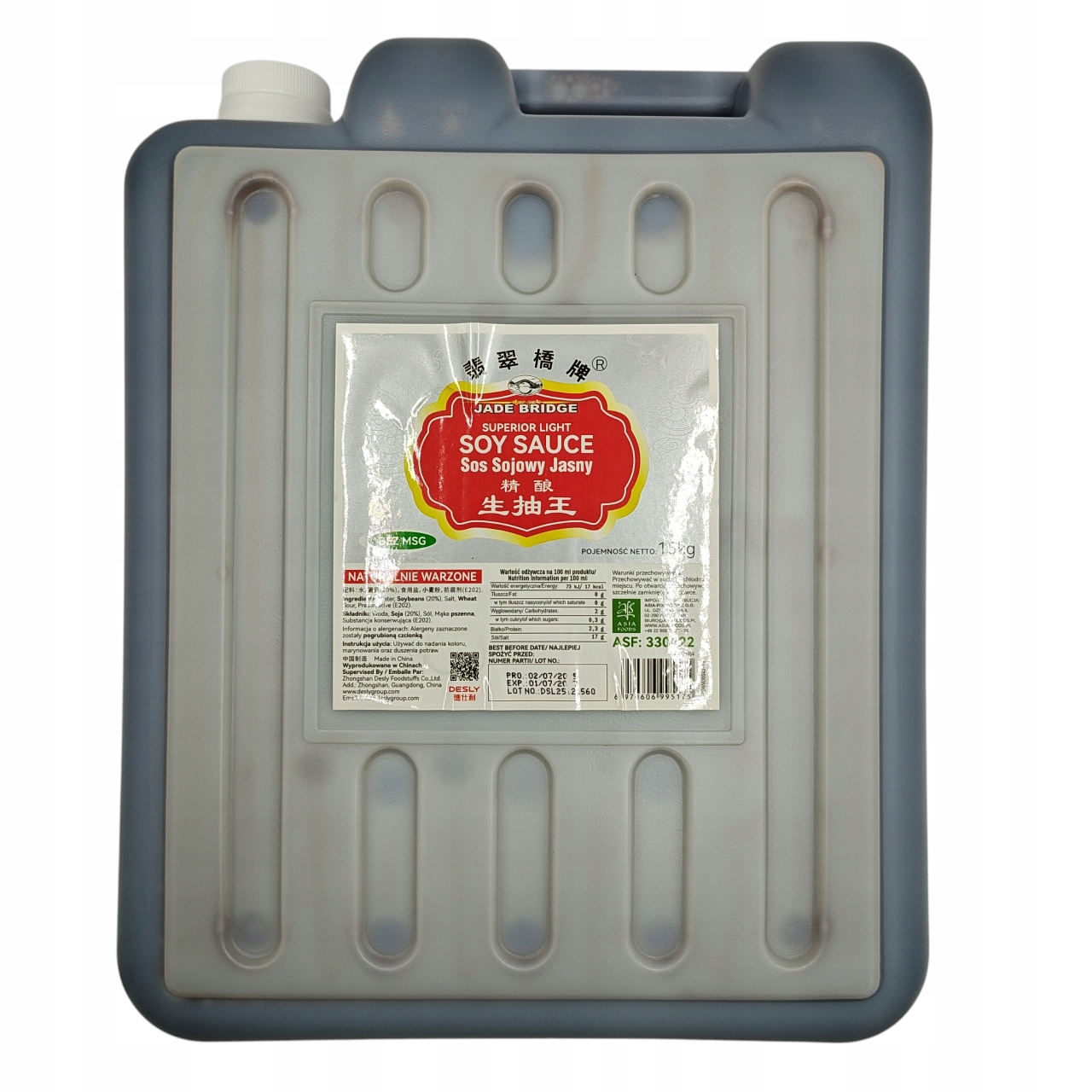 Sos Sojowy Jasny Jade Bridge 15 kg