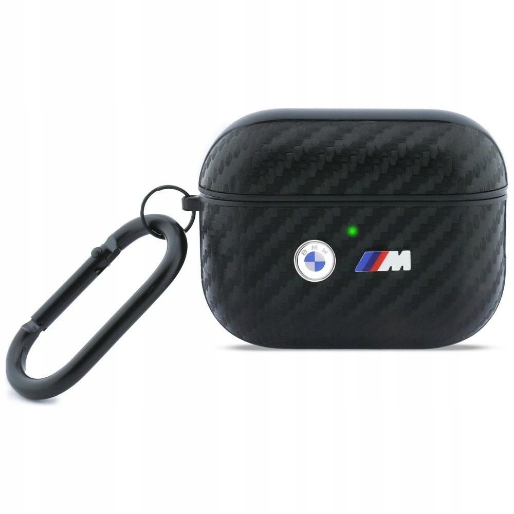 Pouzdro Bmw Carbon Metal Logo pro AirPods Pro 3, černé
