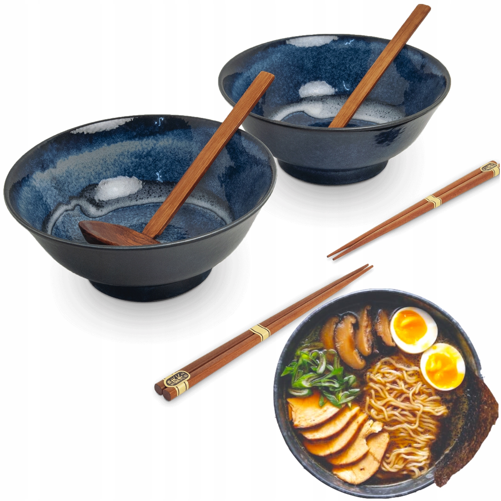 

Zestaw Miski Do Zupy i Makaronu Ramen Motyw Izayoi