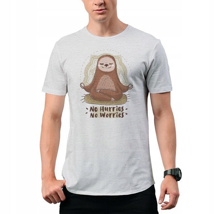 

Koszulka T-Shirt No Hurries No Worries Sloth 2XL
