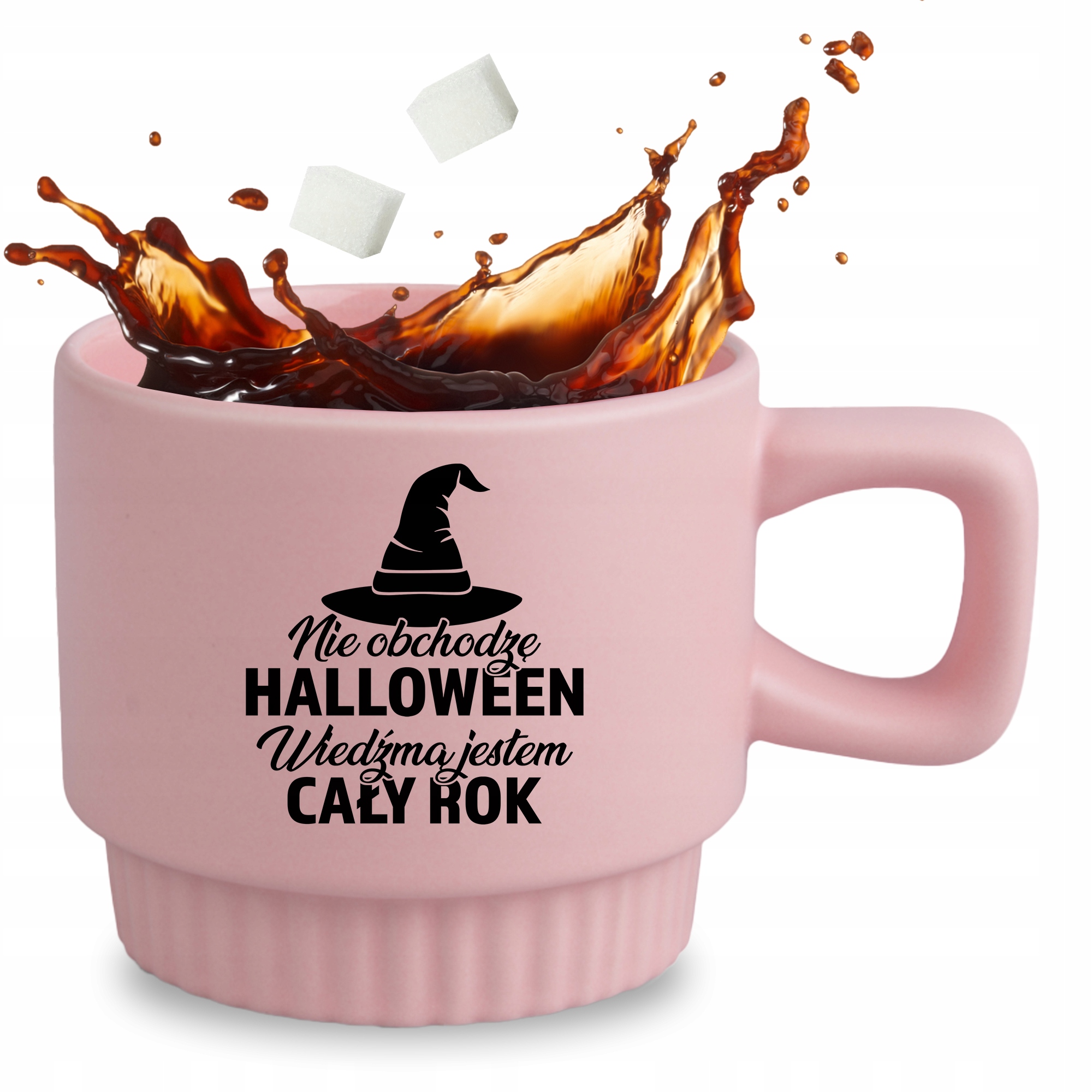 Hrnček Ružový Darček Na Halloween, Neoslavujem To, Som Čarodejnica Celý Rok
