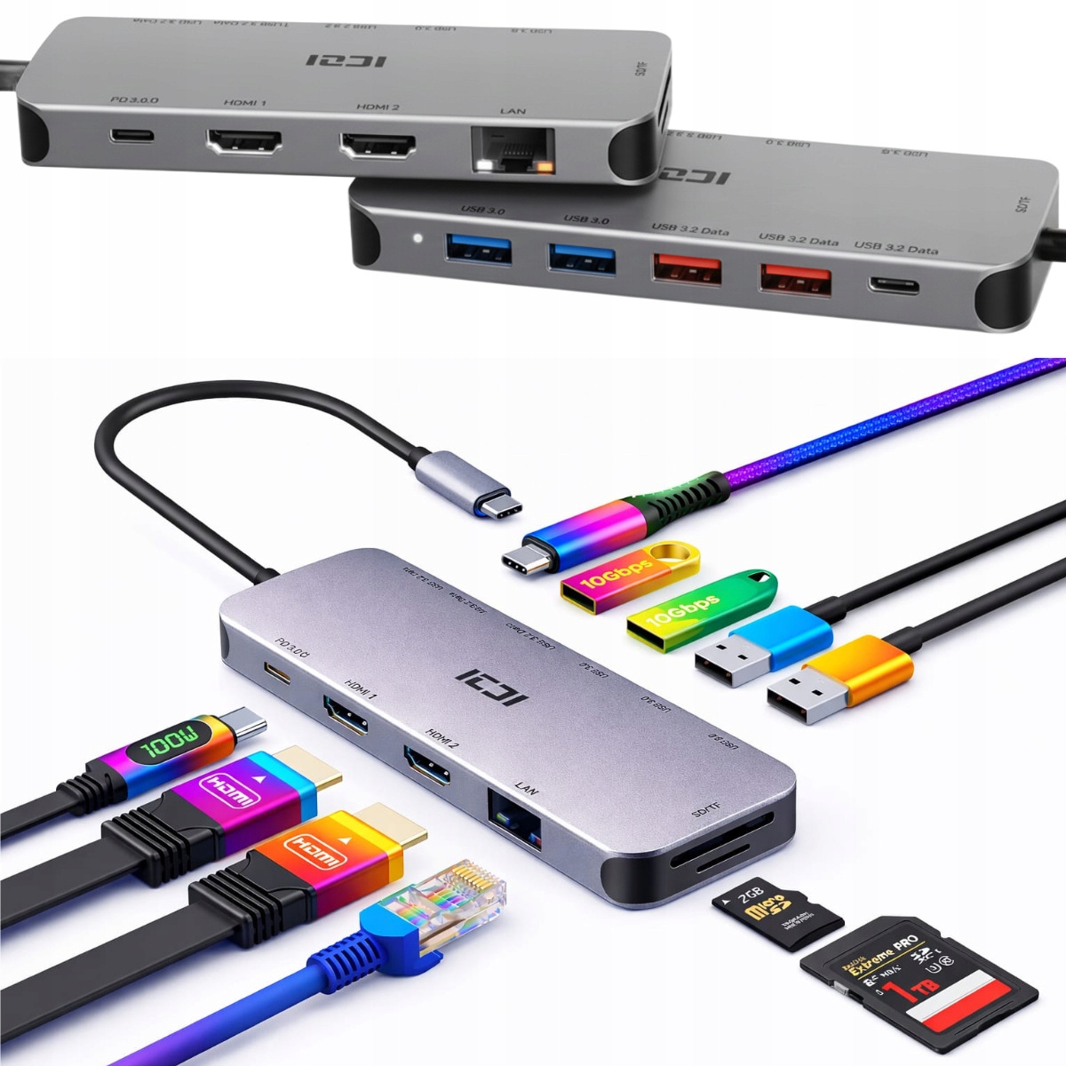 Dokovací Stanice Pro Notebook Toshiba S Funkcí Nabíjení, Nabíjí Usb-c