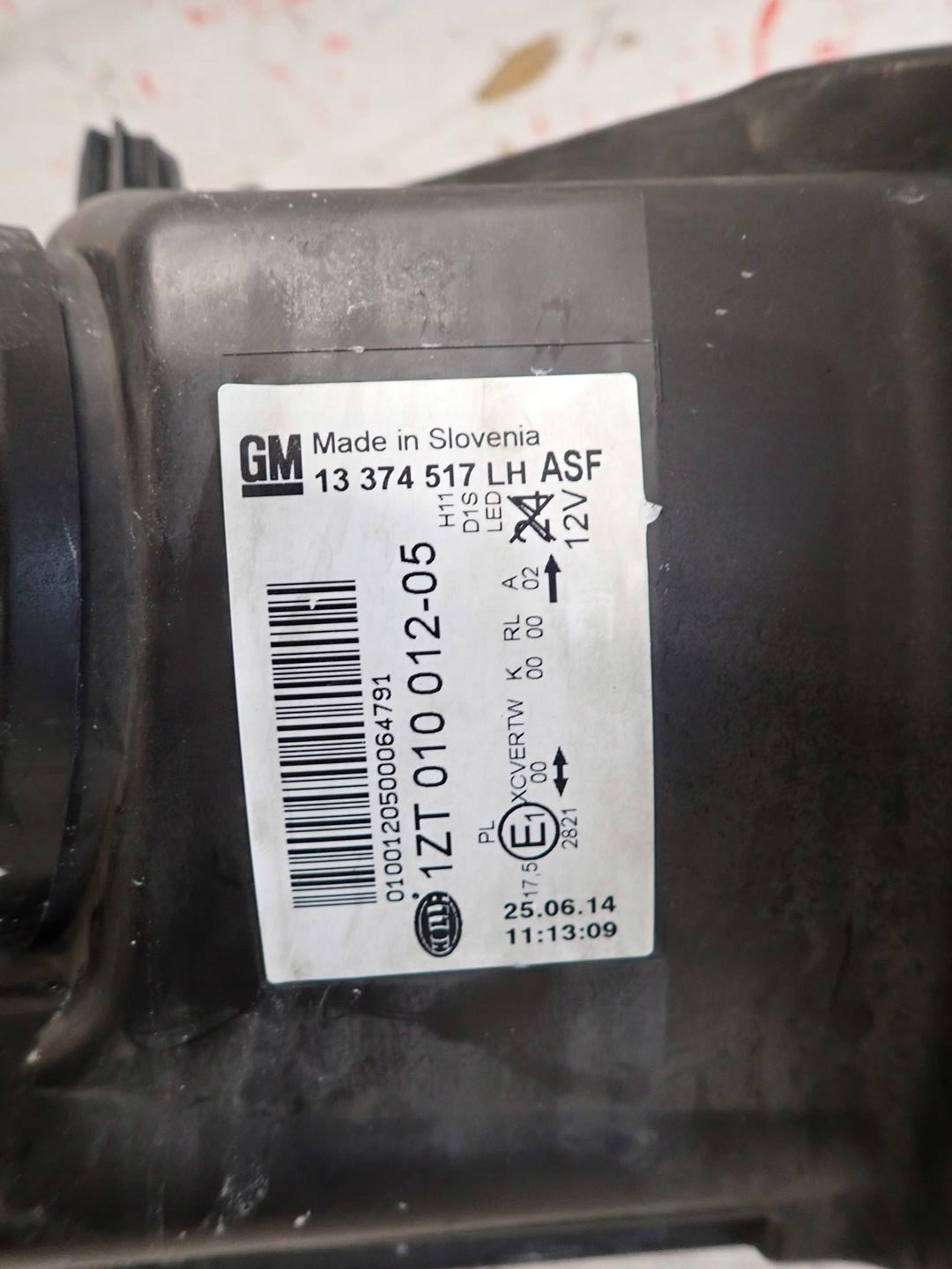 light front front left OPEL ASTRA J IV 2009-2016 BI-XENON SKR 13374517