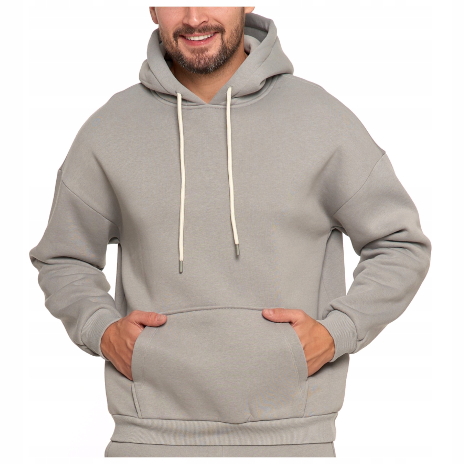 Sportowa Męska Bluza Bawełniana Ocieplana Moraj Z Kapturem Regular XXL