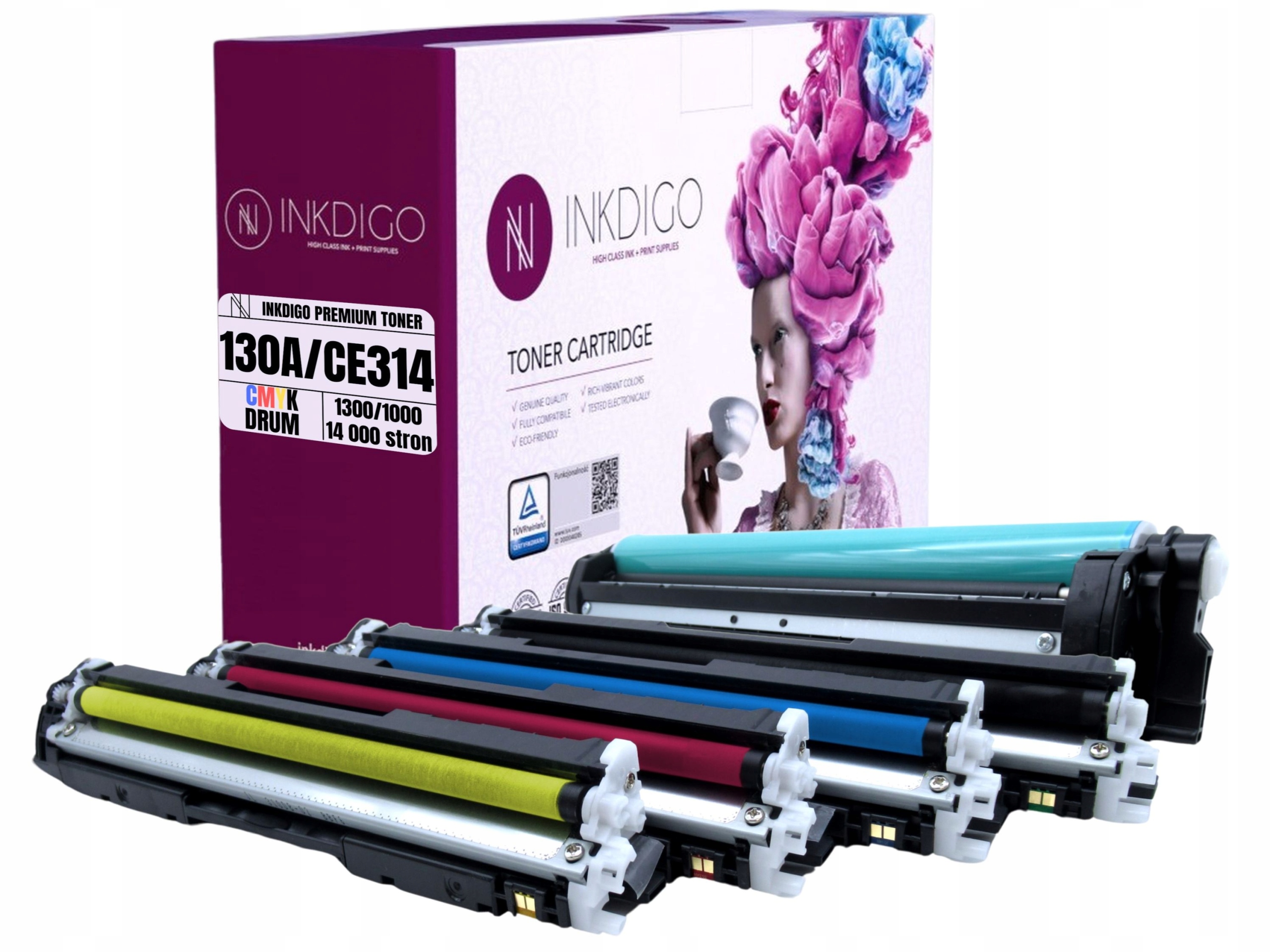 Tonery + Bęben do HP CE310A CP1025NW MFP M175A