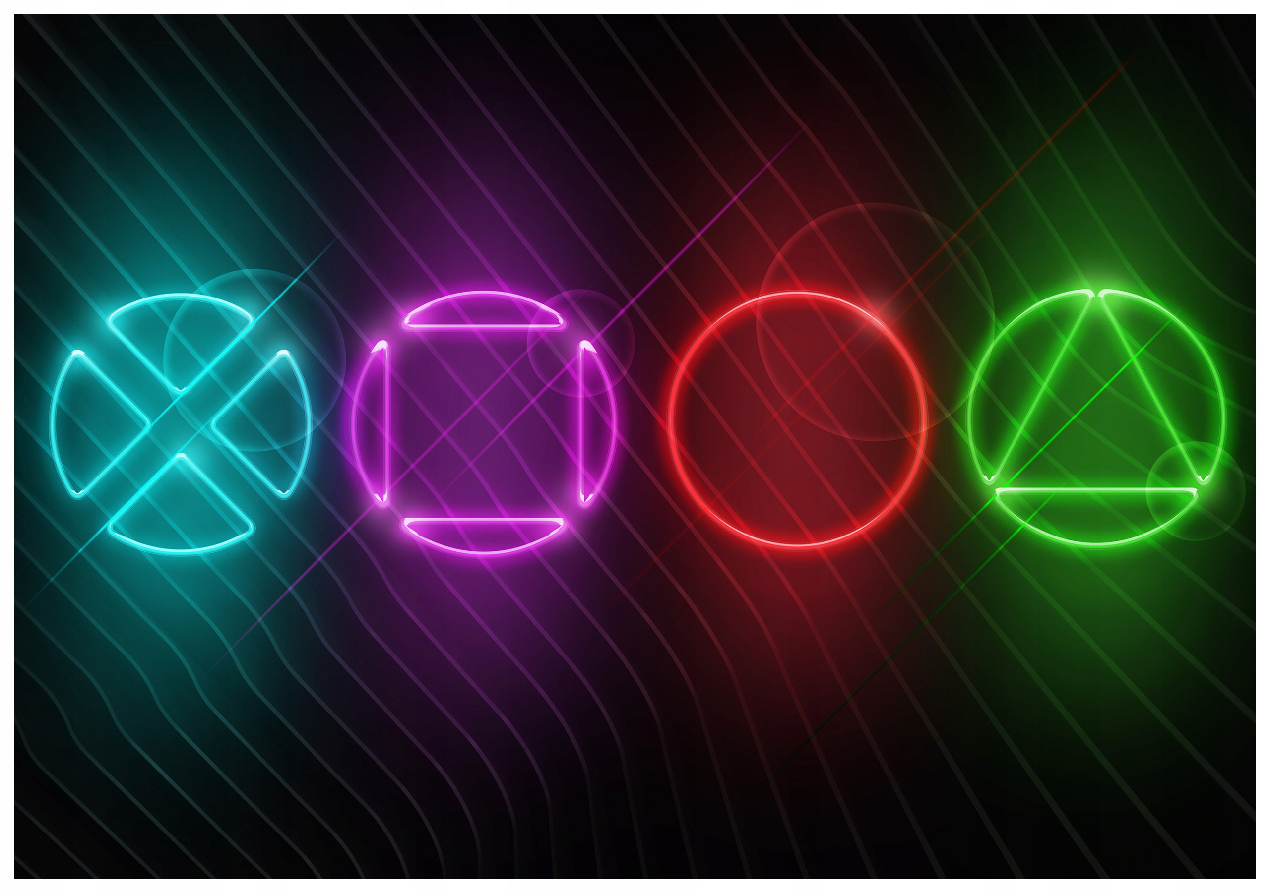 Fototapeta Neonové figury geometrie styl minimalismus pop-art 312x219 lepidlo