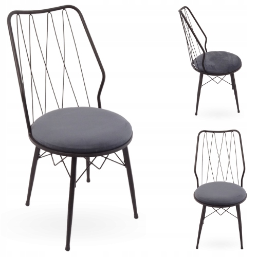 Сучасний сад/тераса стілець; сіре сидіння
