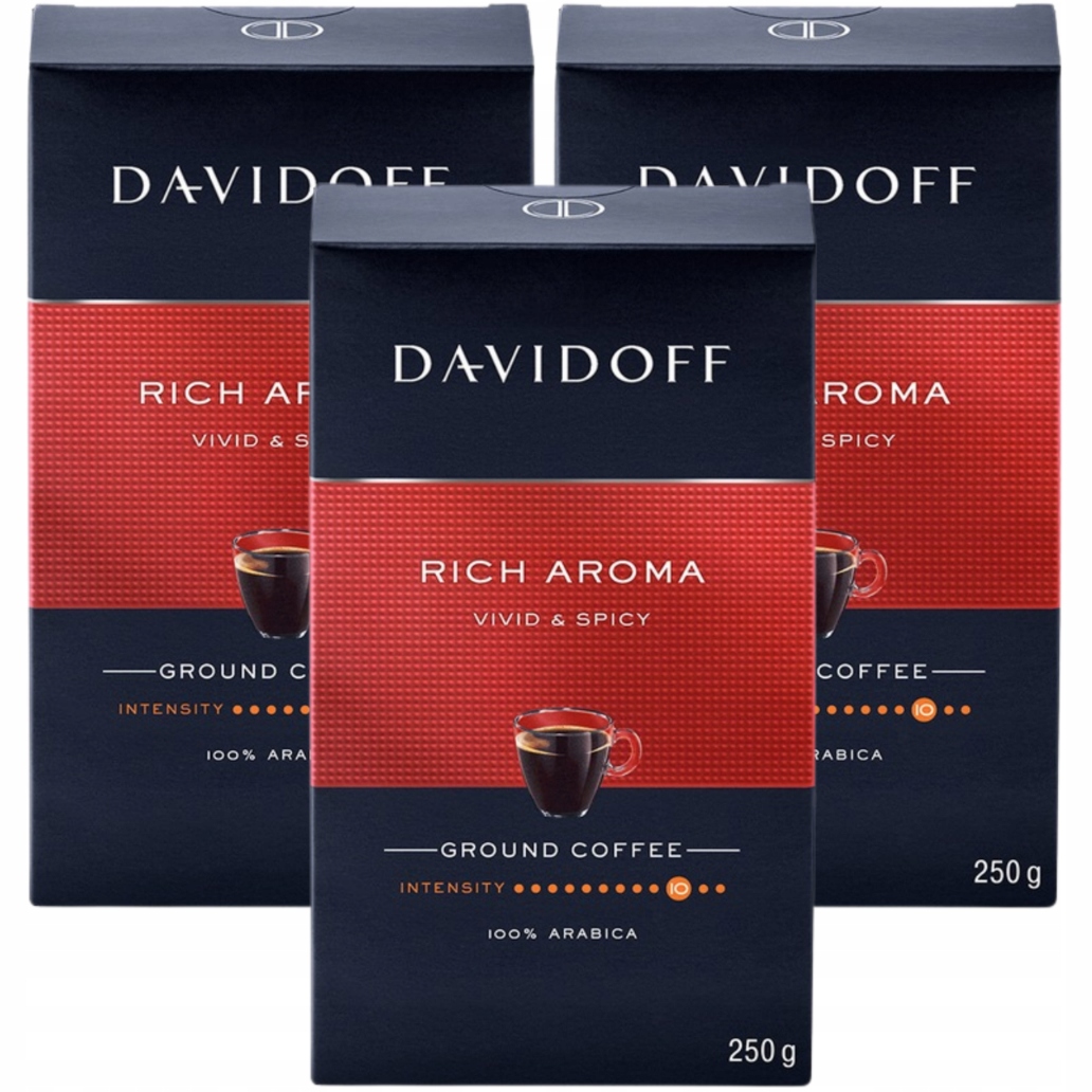 Levně Davidoff Rich Aroma 250g Mletá Káva x3 Arabika