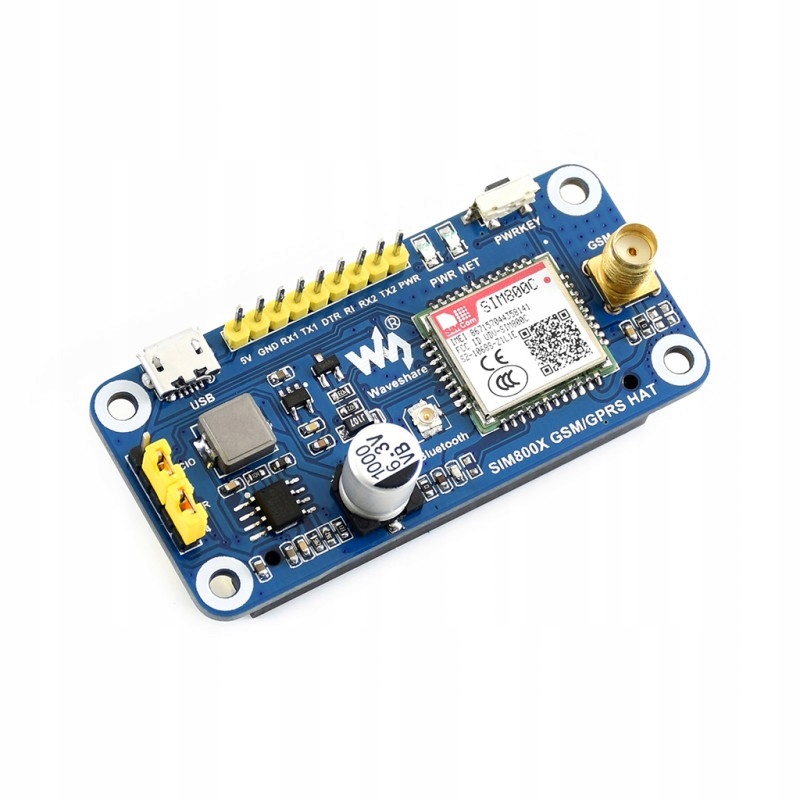 SIM800C GSM GPRS Bluetooth HAT Raspberry ARDUINO - Sklep, Opinie, Cena ...