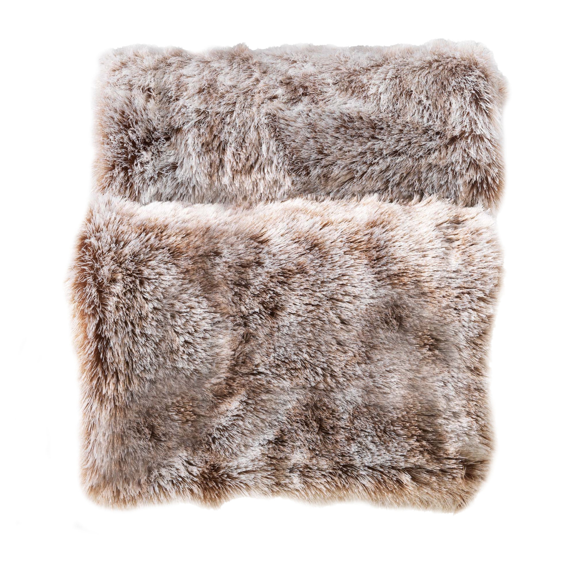 Deka Z Umělé Kožešiny Polyester 180 X 220 CM Beige Gramáž 280 G/M2