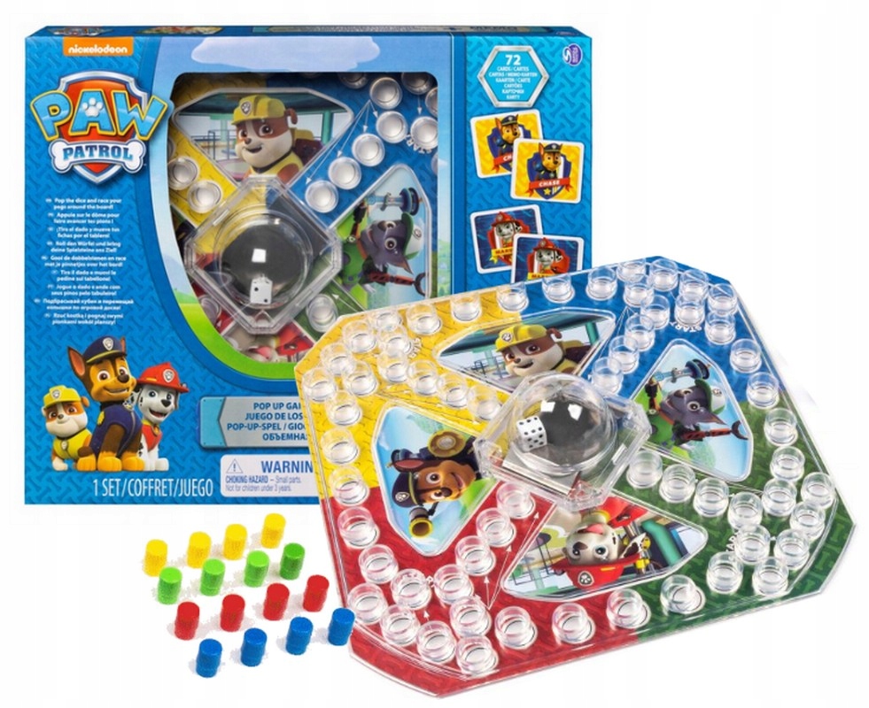 PSI PATROL GRA CHIŃCZYK POP UP + MEMORY memo 2 gry dla dzieci +3 lata