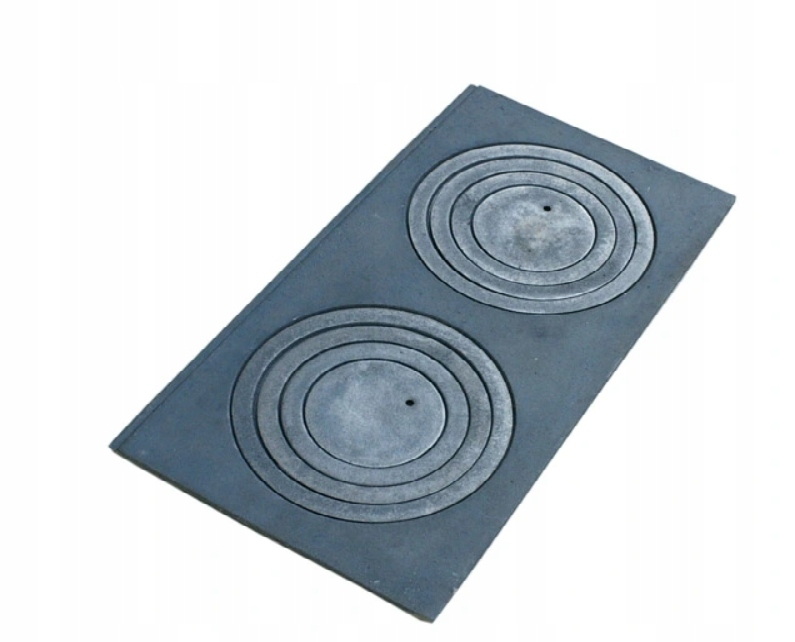 PŁYTA KUCHENNA 2-OTWOROWA 70X33CM ŻELIWNA Z FAJERKAMI BLACHA NA PIEC