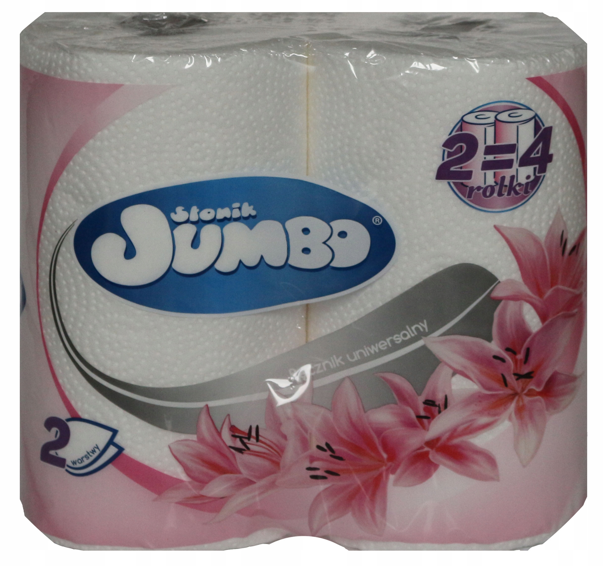 Papírový ručník 2R Słonik Jumbo Dlouhý Bílý 2W 30 rolí