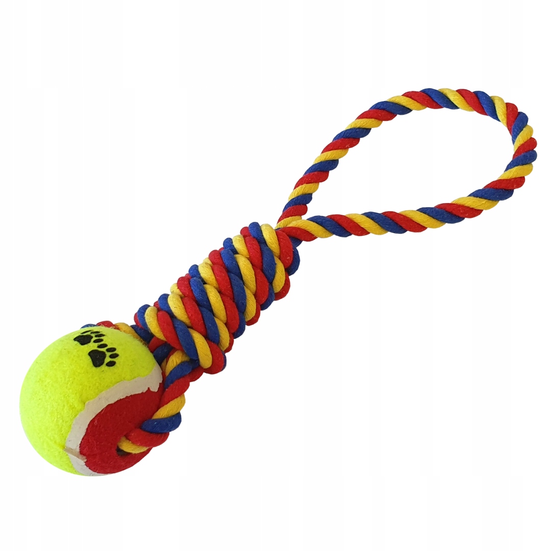 

Zabawka Dla Psa Szarpak Sznur Z Piłką Gryzak 20CM