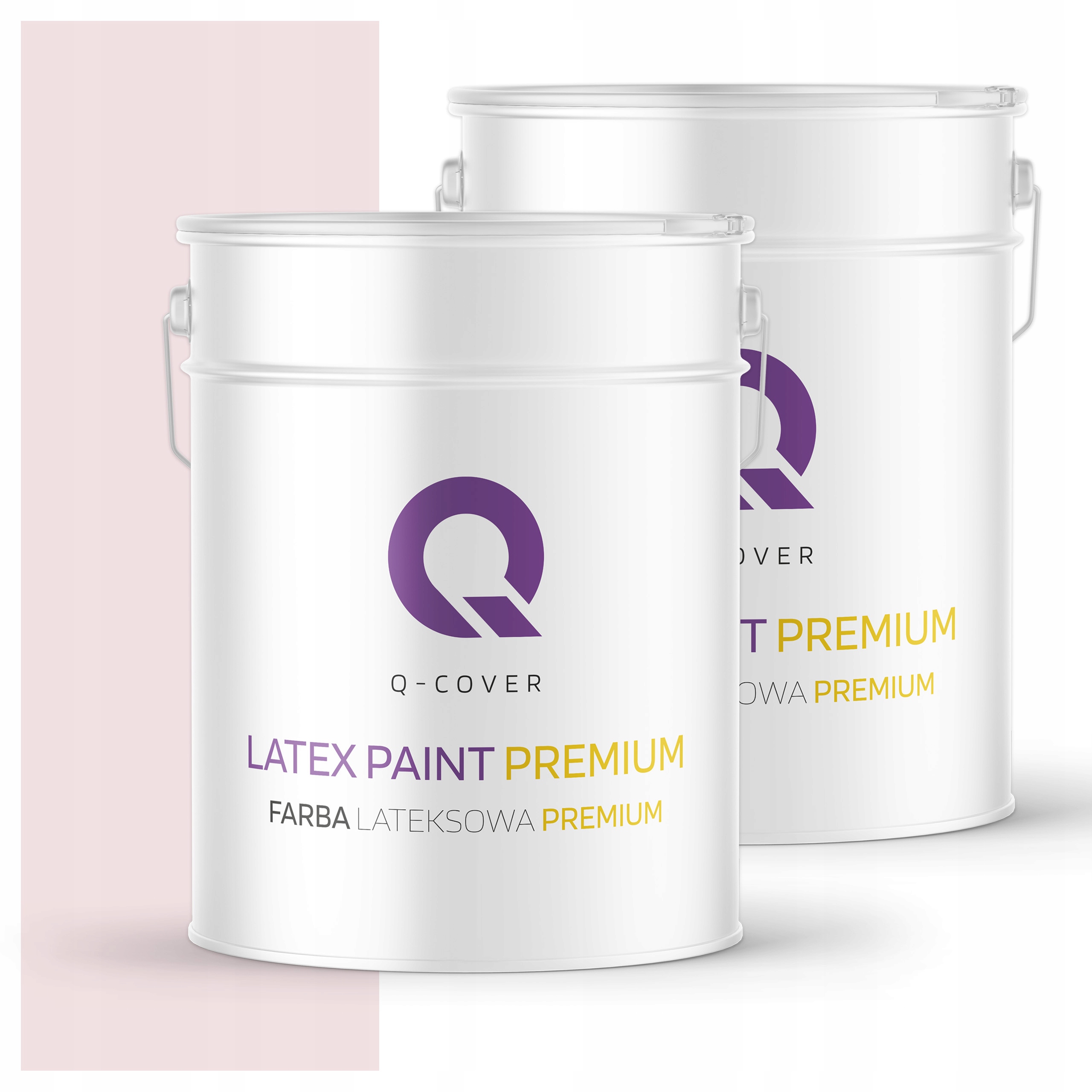 Farba odolná voči škvrnám Umývateľná na steny stropov 10L Hlboká matná Biela v ružovej farbe
