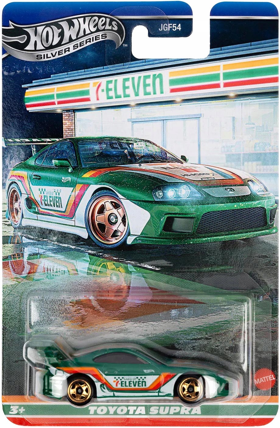 Hot Wheels Toyota Supra 7-ELEVEN Silver Series 1:64 Nowy