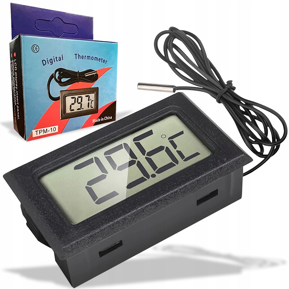 

Termometr Cyfrowy Elektroniczny LCD Z Sondą