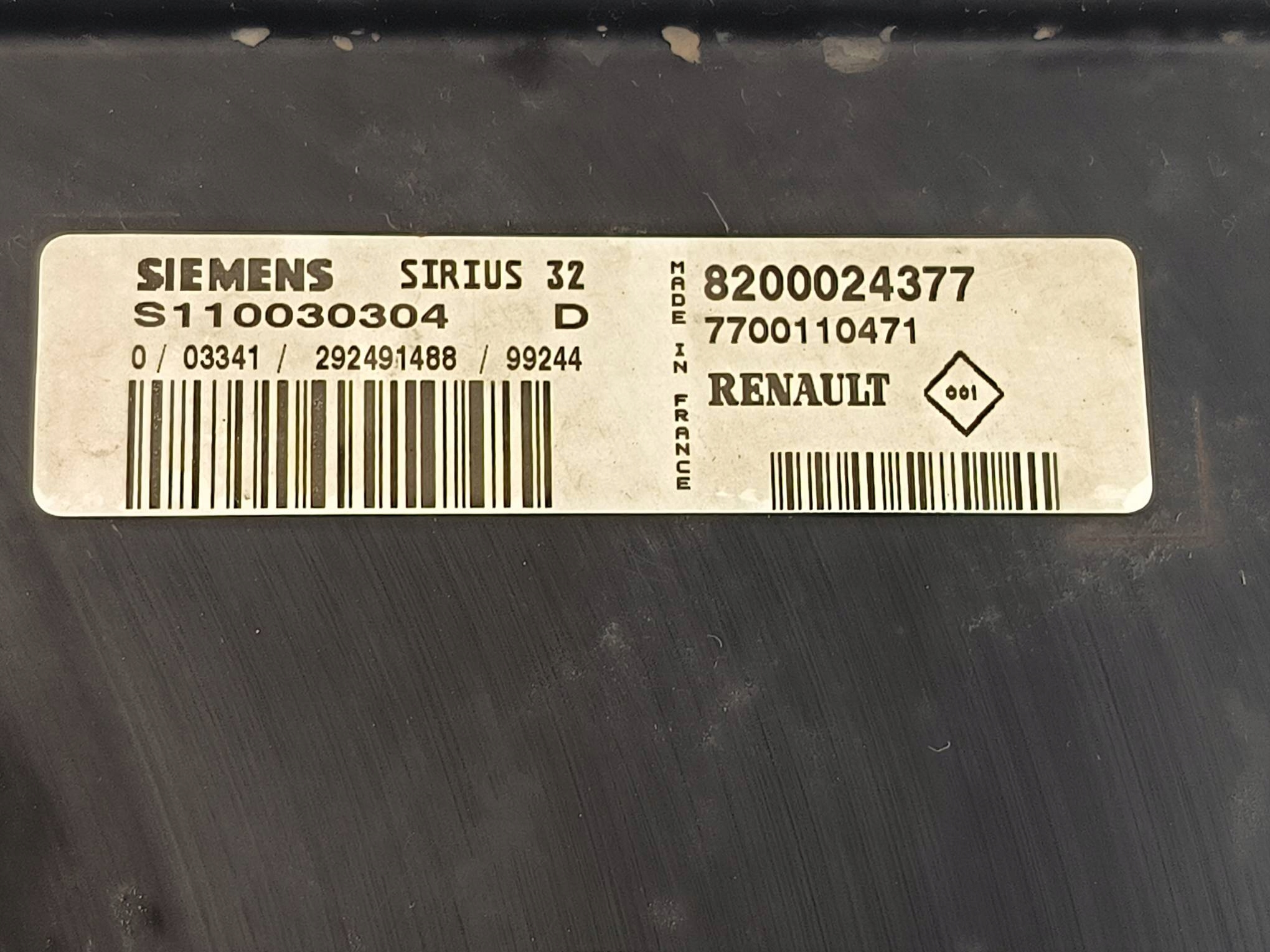 computer Motore ECU 7700110471 RENAULT CLIO II