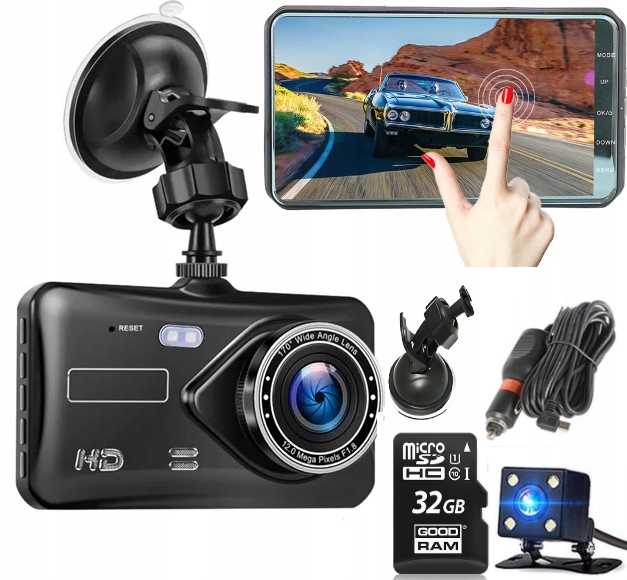 

Wideorejestrator Hd Kamera Cofania Polskie Menu!