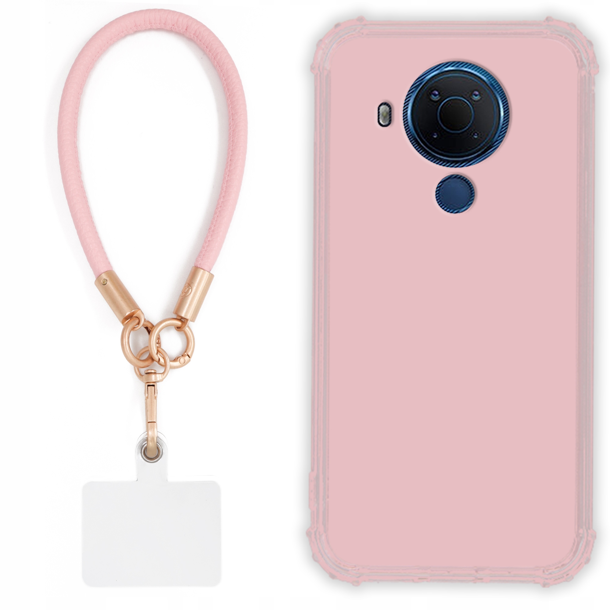 Puzdro Pre Nokia 5.4 Case Antishock Pinky Ružové Vodítko Sada Odolné Silné