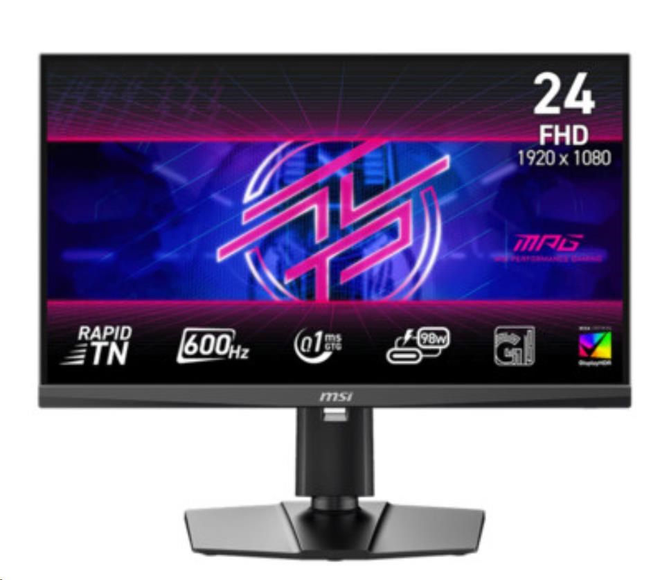 Msi LCD Mpg 242R X60N, 24, 1" Fhd, 600Hz, 0, 1ms, Usb, Dp, Hdmi, …