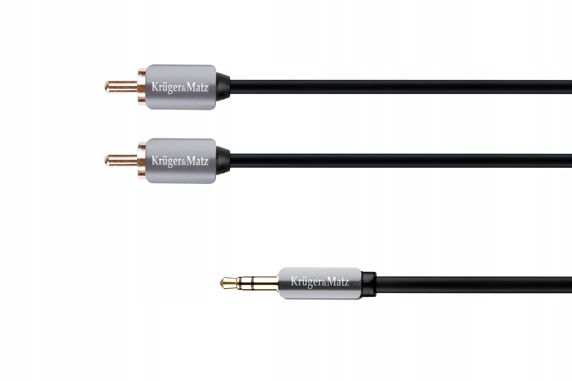 Kabel wtyk jack 3. 5 2RCA stereo 3. 0m Kruger&Matz Krüger&Matz