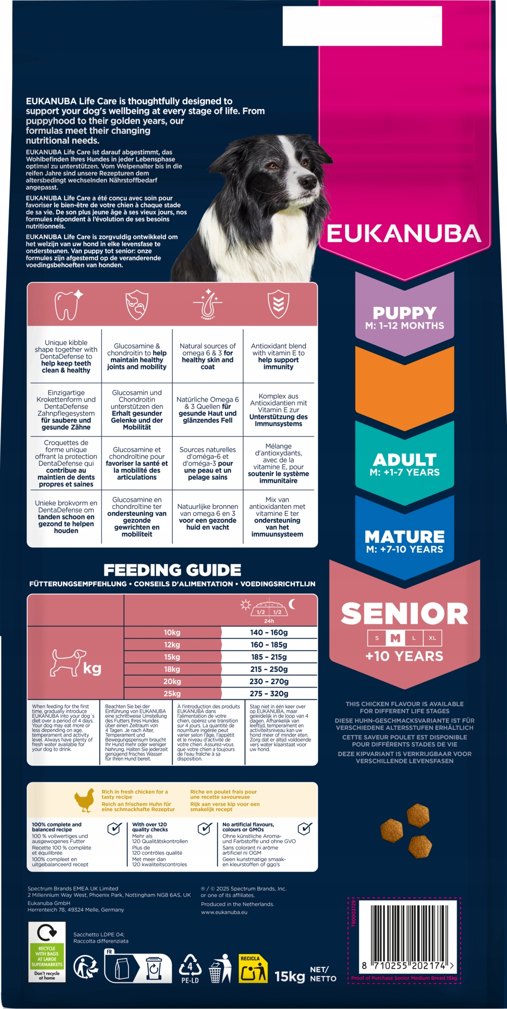 Levně Eukanuba suché krmivo pro psy krmivo pro starší psy středních plemen s