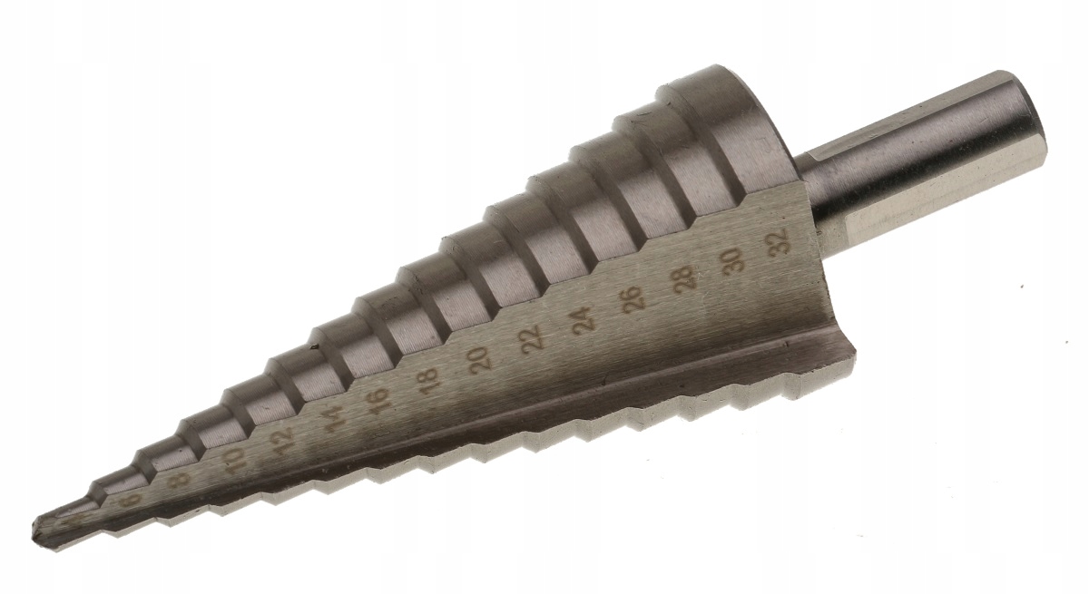 

Wiertła Wiertło Stopniowe Stożkowe Hss 4-32 mm