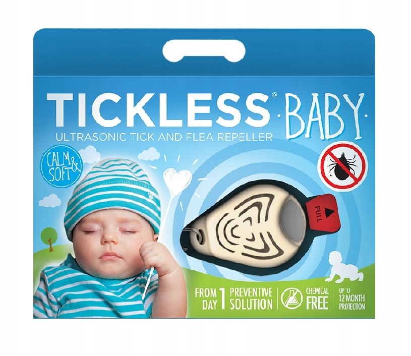 

Odstraszacz Kleszczy Tickless baby dla dzieci Beż