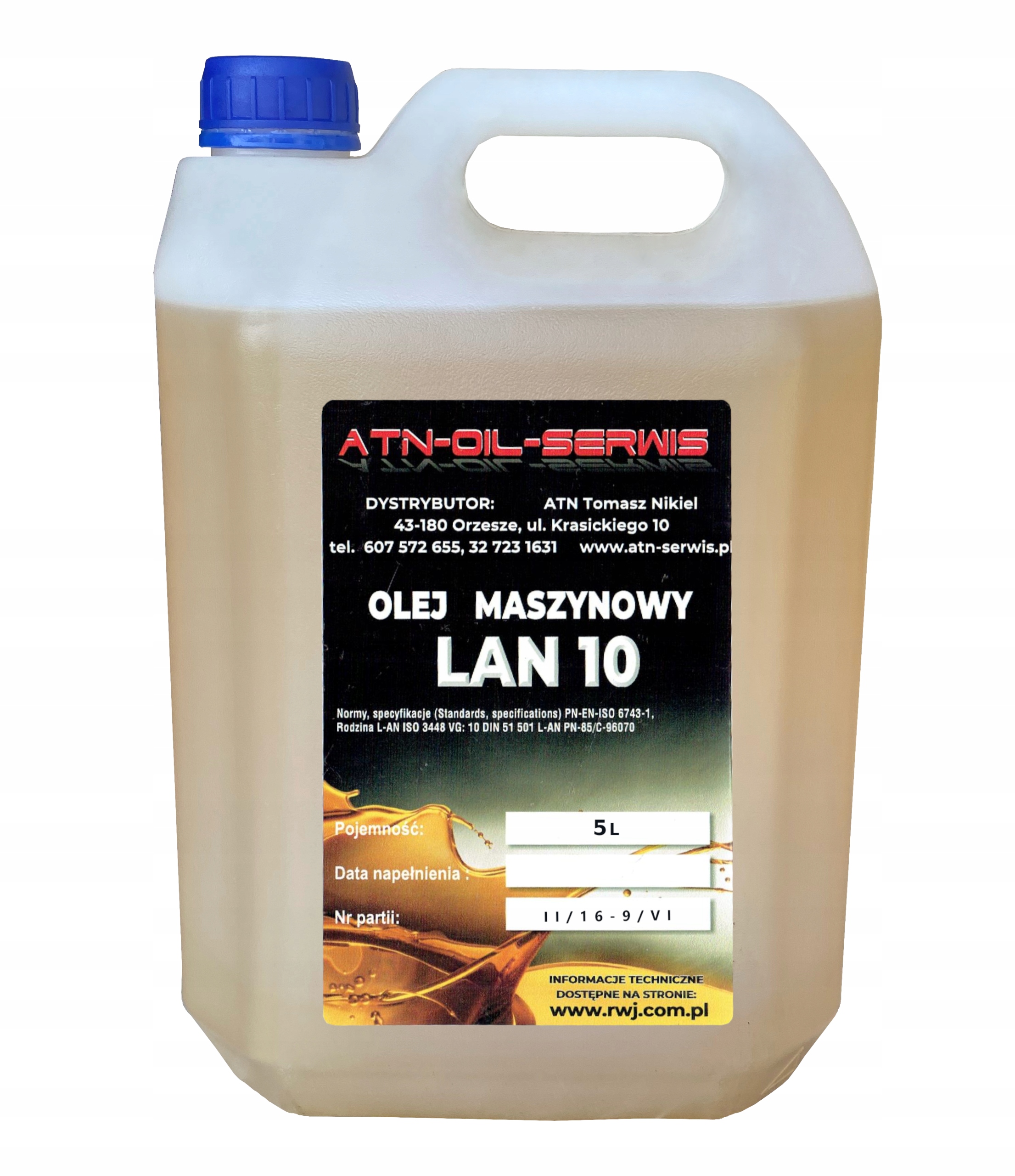 

Olej Maszynowy Lan 10 5 L
