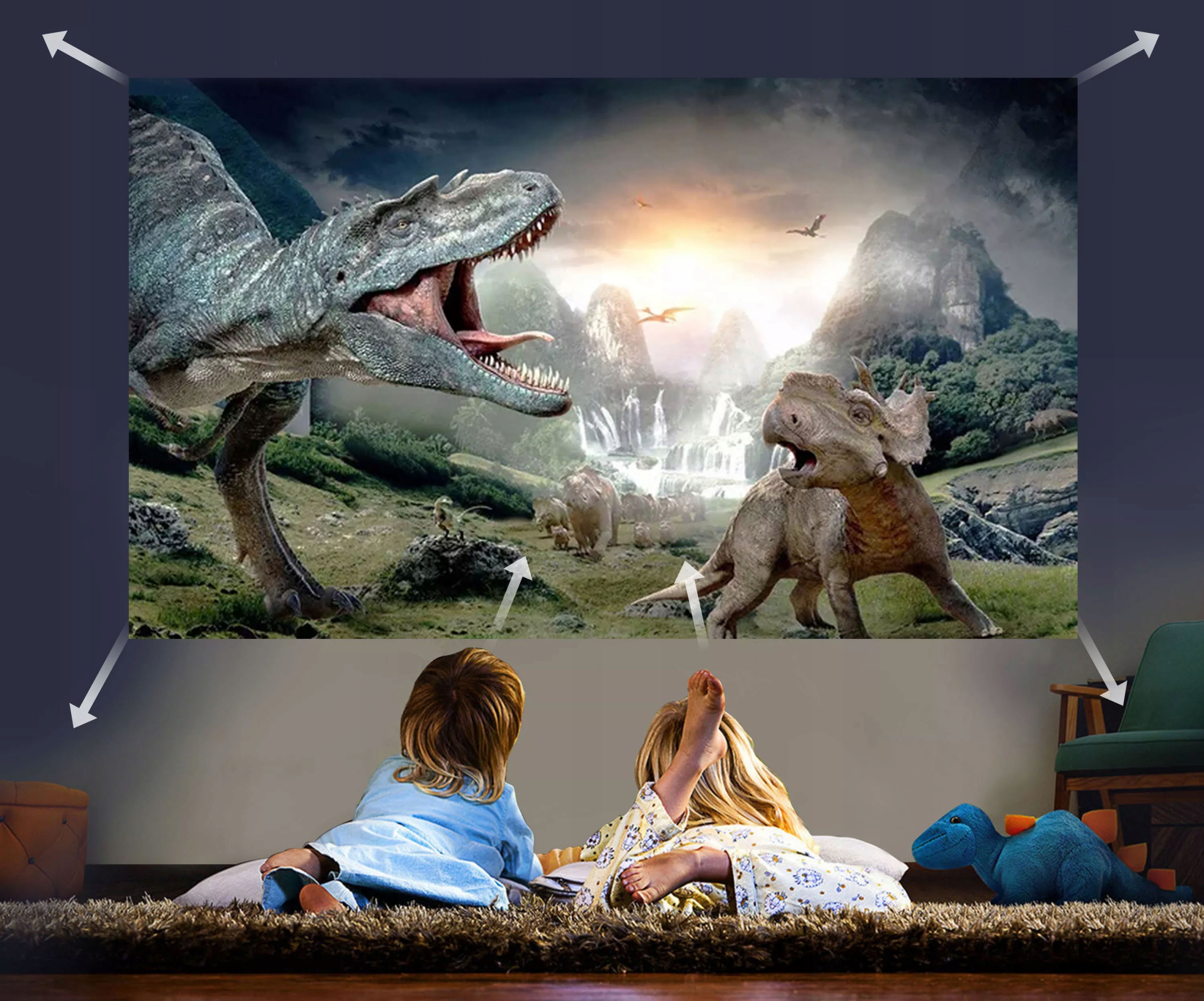 PROJEKTOR RZUTNIK X1 FULL HD LED 4k 1080p 12000lm Wi-Fi ANDROID HDMI BIAŁY Technologia wyświetlania LED