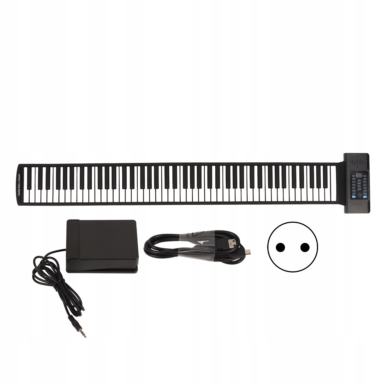 Roll Up Piano 88 kláves Bluetooth Funkce MIDI 25*22*6 cm Usb nabíjení
