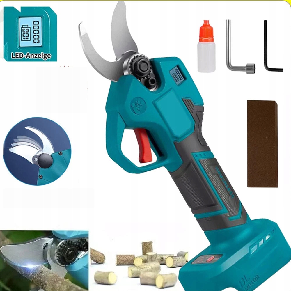 Sekator Elektryczny Akumulatorowy Ogrodowy Nożyce Do akumulatora Makita 18V