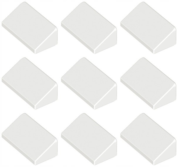 

Lego 85984 Skos 30 1x2 biały (3g) 9 szt.