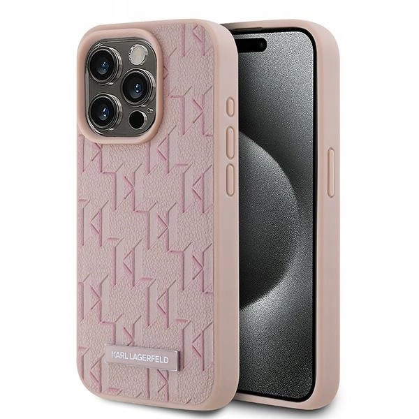 Karl Lagerfeld KLHMP15LPKHPORPP iPhone 15 Pro 6.1 hardcase růžový/pink Leat