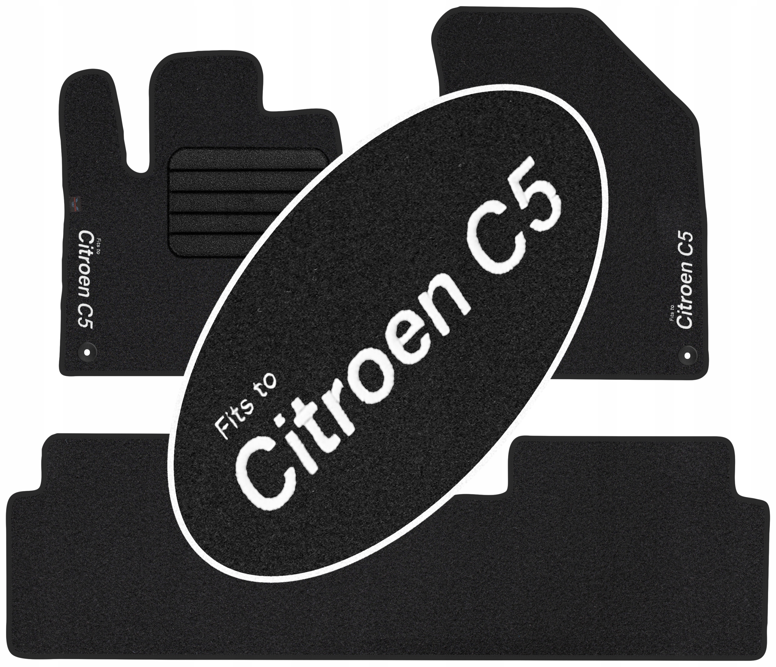 

Citroen C5 II 2008-2017 Dywaniki welurowe Haft