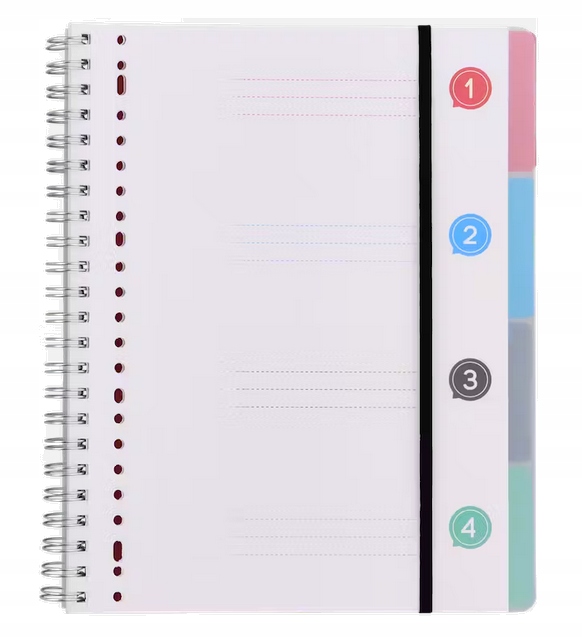 NOTES A4 100 STRON ZESZYT A4 SPIRALE KROPKOWANY