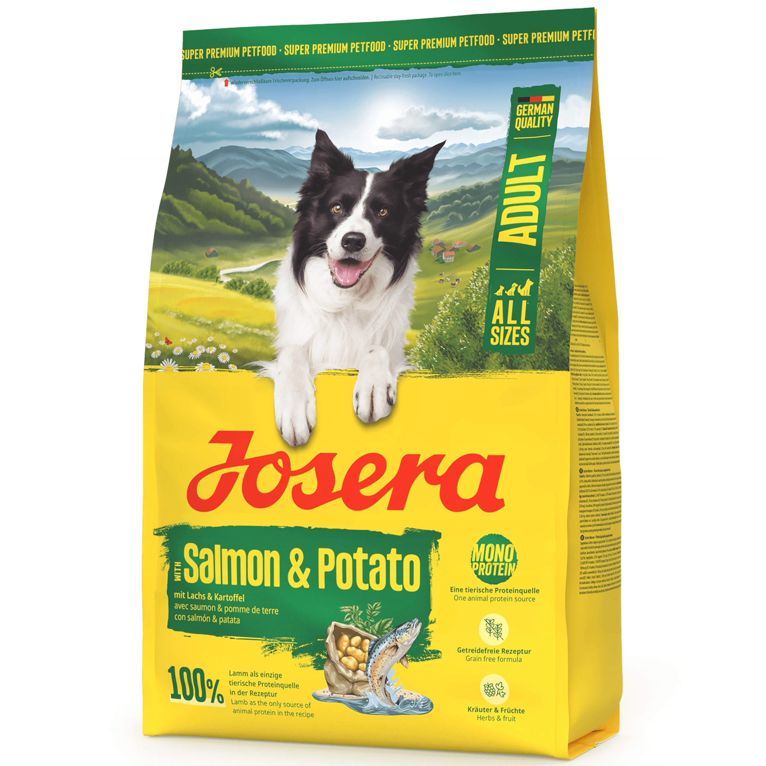 Josera Adult Salmon&amp;Potato Krmivo pro citlivé psy s lososem 3 kg