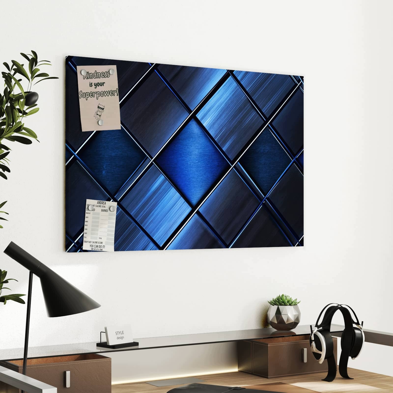 Magnetická tabule Niebieské Dlaždice 60 × 40 cm