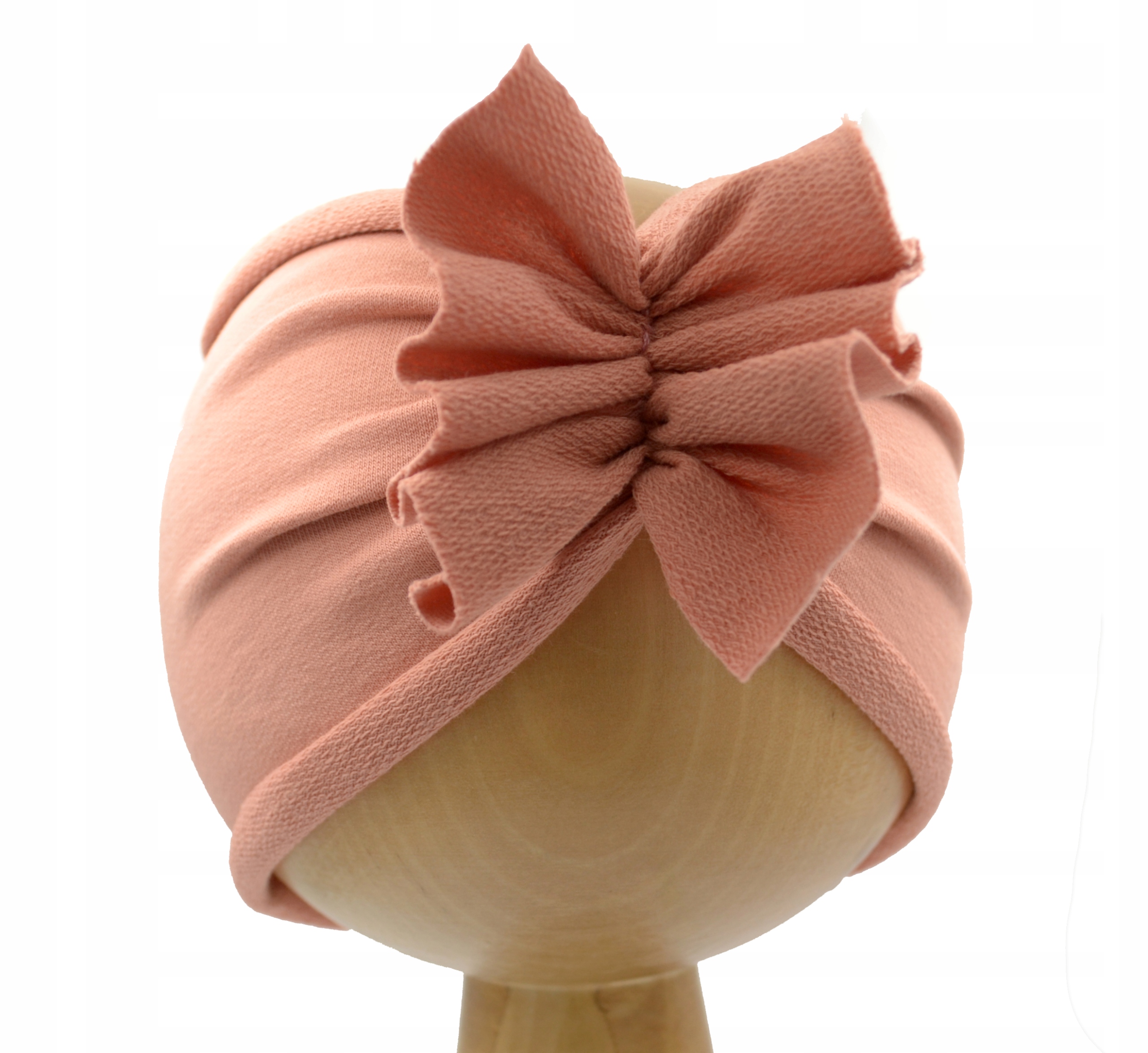 

Opaska Szeroka turban antyczny róż na obwód 48-51