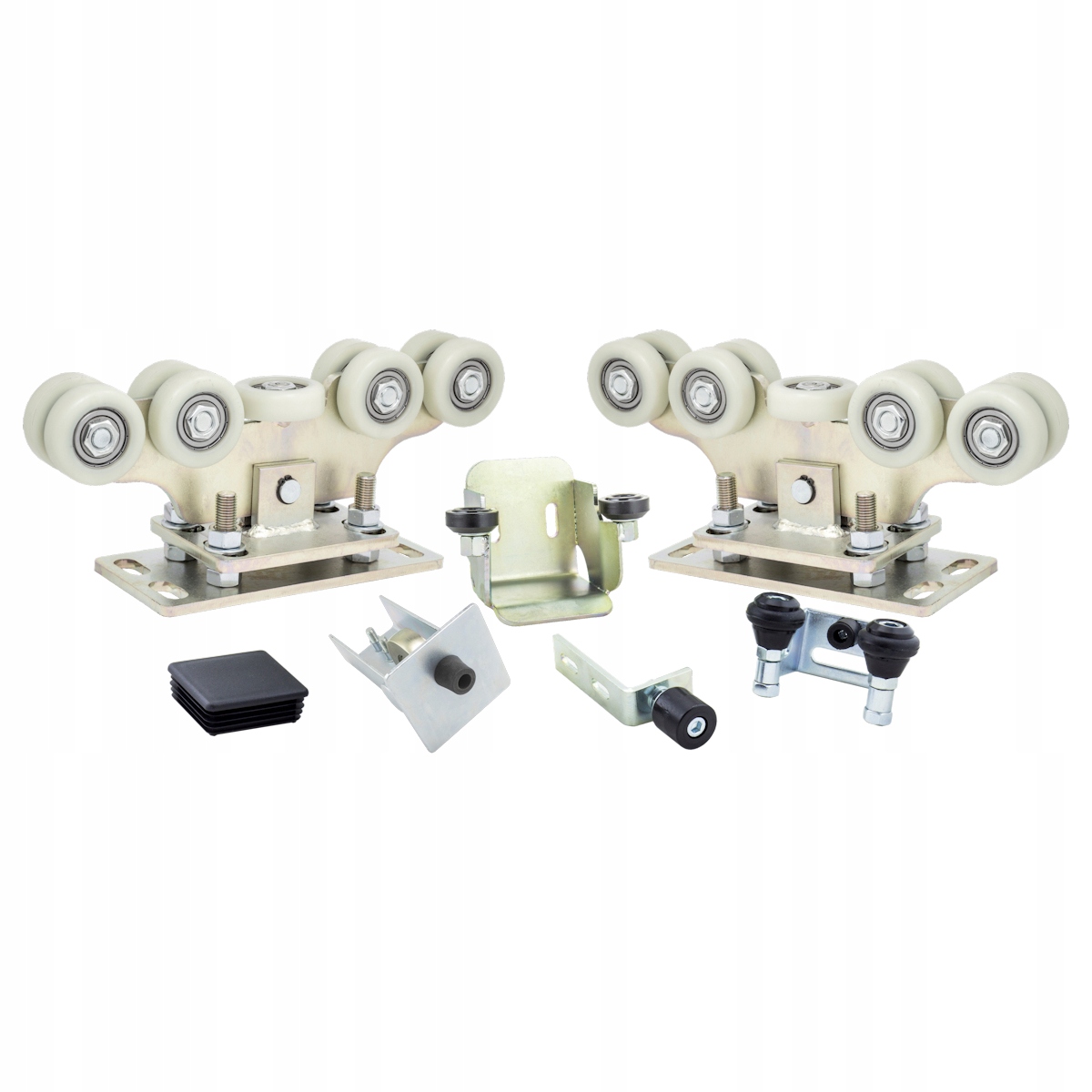 Sada Lux vozíkové válečky 9 plastových válečků pro posuvnou bránu 80x80