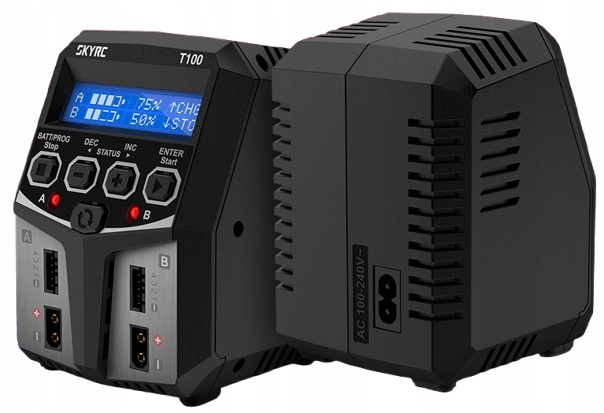 T100 Ładowarka dwukanałowa 2x50W Ac SkyRC