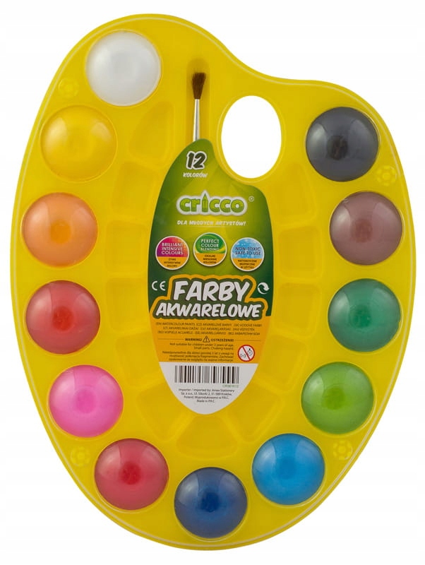 

Farby Akwarelowe Cricco Paletka