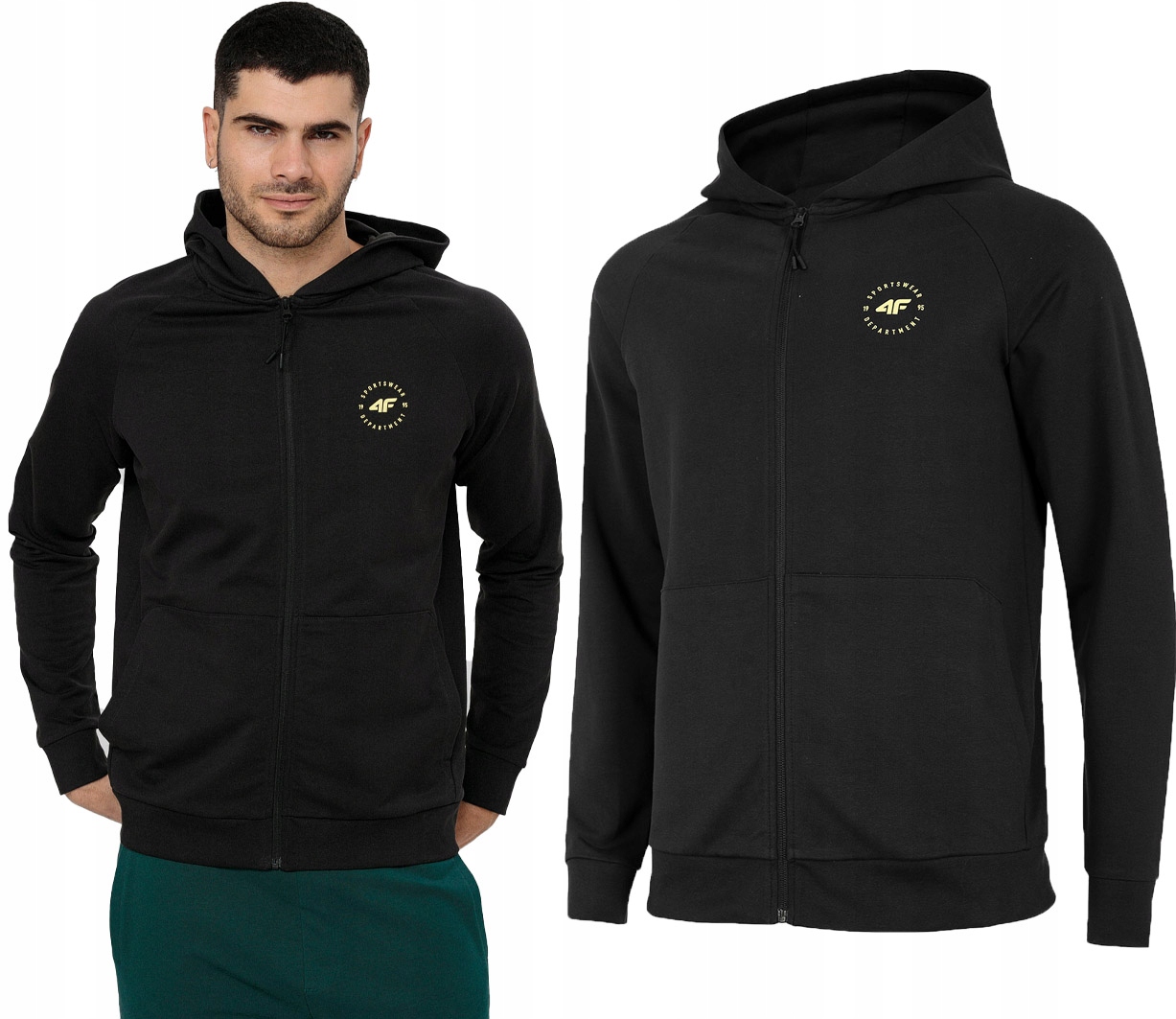 Tepláková rozepínací mikina 4F BLM019 máta M