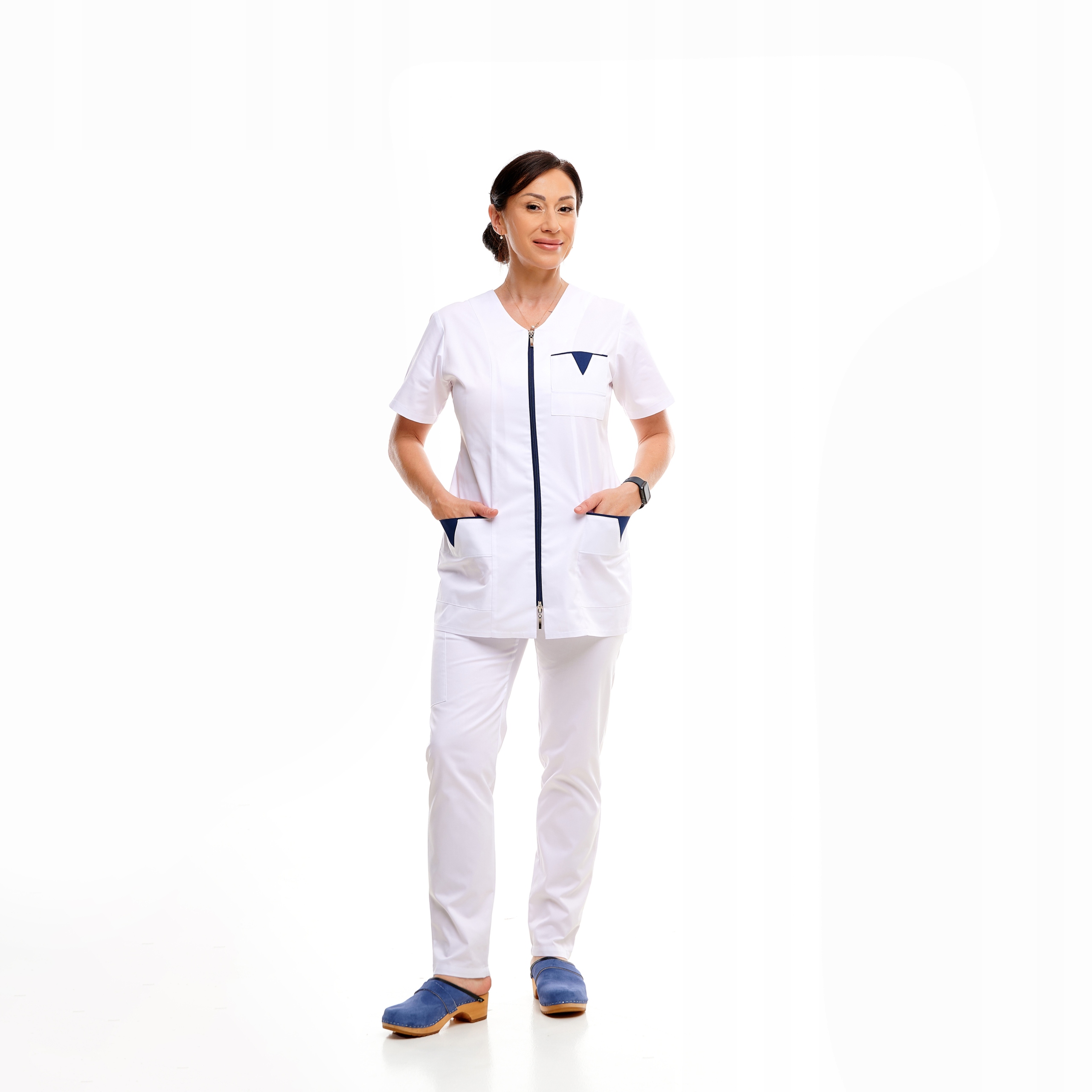 Komplet medyczny Roz. S Biały Strój ochronny