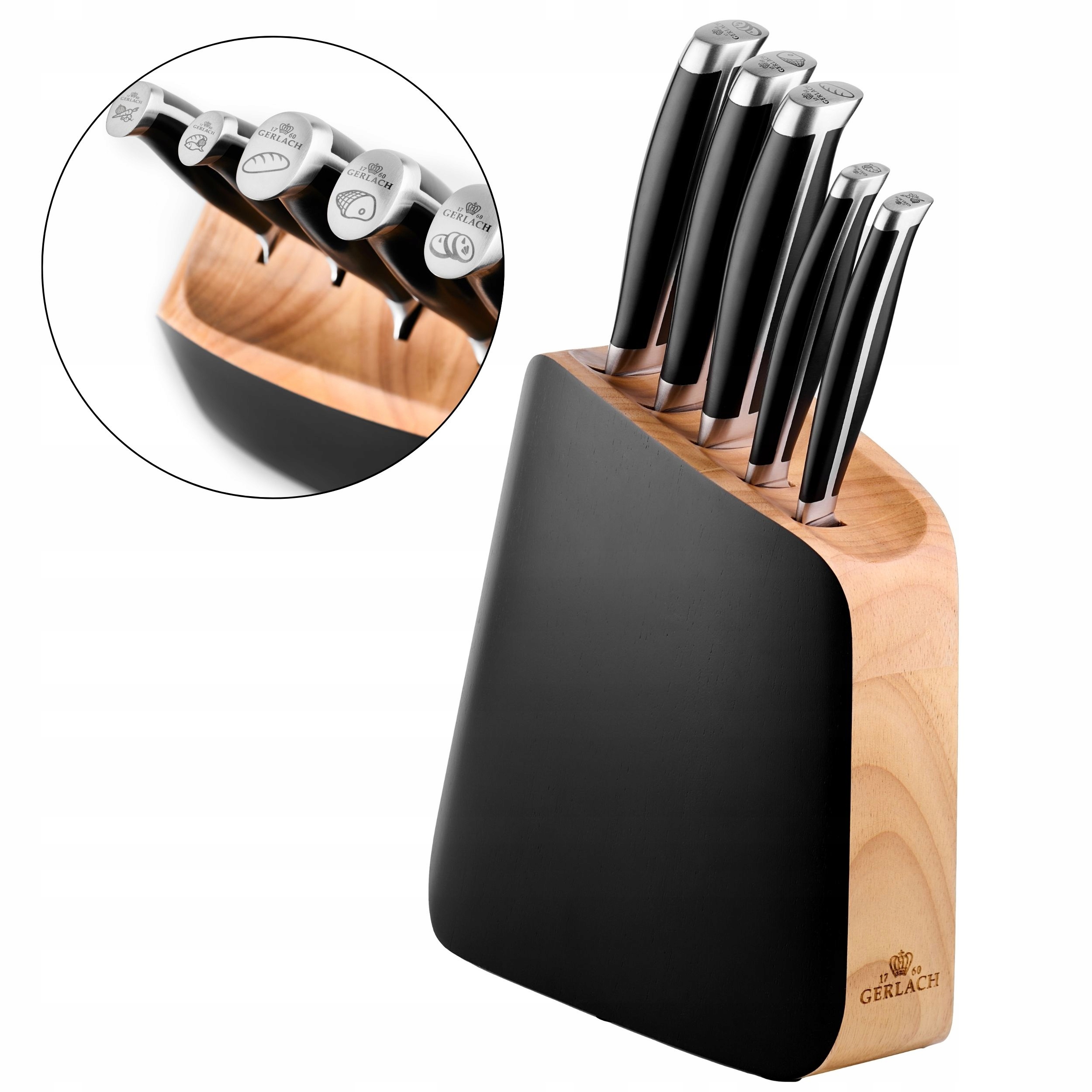 Gerlach Sada nožov v bloku Loft 5 ks v bloku