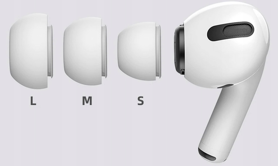 GUMKI NAKŁADKI DOUSZNE DO APPLE AIRPODS PRO S M L Przeznaczenie GB99