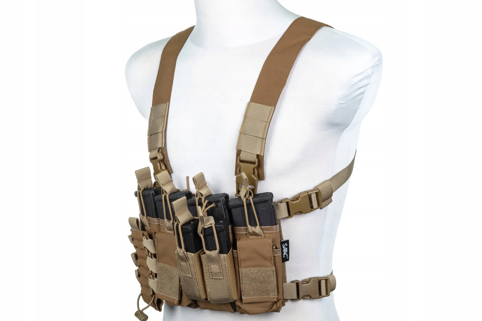 Taktická vesta typu Chest Rig Specna Arms Tactical Adaptive Tan