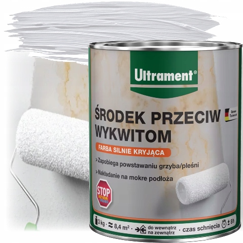 Ultrament Środek Przeciw Wykwitom I Wilgoci Farba Silnie Kryjąca 3 Kg